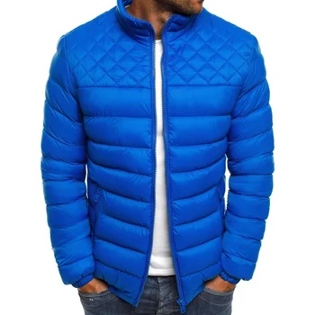 2020 muška jakna zimska moda dolje pamučna odjeća trend jednobojnu stojeći montažni rez slobodno vrijeme mladih lijep хлопчатобумажный Jac