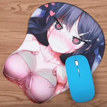 FFFAS Japan Anime 3D Breast Wrist Rest Mouse Pad Fashion Sex Mousepad Mat Seksi Keyboard Mekane Girl for Tablet PC je Notebook Hot