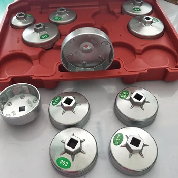 23pcs aluminijske legure tip šalice ulja filter Poklopac za popravak automobila alat iščašenje utor za uklanjanje skup автоинструментов