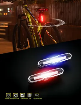 USB RechargeableBike Light Rear Front Mount COB Bicycle Handlebar Light Biciklizam stražnje stražnje svjetlo za lančanik lampe za glavu svjetiljku