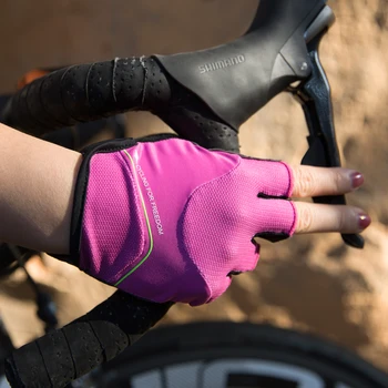 Santic Biciklističke rukavice ljetne kratke rukavice za ruke MTB bicikl pola prsta prozračne rukavice Zgodan rešetke Azijski veličina M9C09097