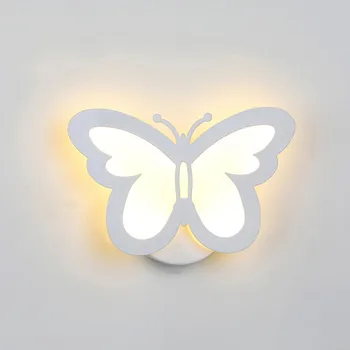 Leptir list zidna svjetiljka topla bijela 18 W 36 led svjetlo Dnevni boravak Hodnik noćni zidne svjetiljke home dekor noćno svjetlo