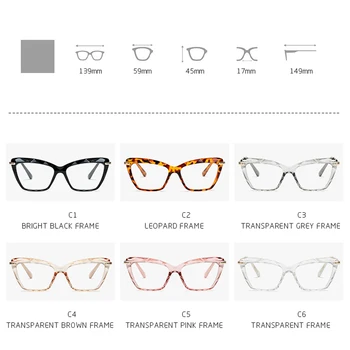 LongKeeper Moda Cat Eye Naočale Okviri Žene Trend Stilove Marka Optički Računala Naočale Oculos De Grau Feminino