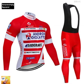2019 racing team sportska odjeća muški Pro Team ANDRONI Biciklizam Dres komplet 16D Proljeće dug kit prozračna Ropa Ciclismo biciklistička odjeća