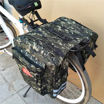 Novi MTB Planinski cestovni bicikl je bicikl 2 u 1 kamuflaža nosač torbe Biciklizam dual strani stražnje police rep sjedalo Паньер paket prtljažnik
