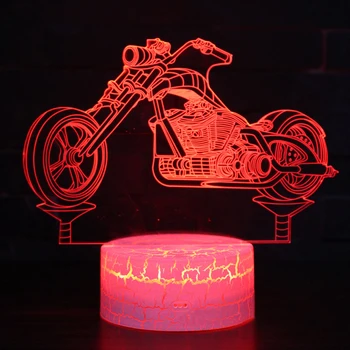 Duh osvete motor temu 3D LED žarulja night light 7 promjena boje zaslon osjetljiv na raspoloženje lampe Božićni poklon Dropshippping