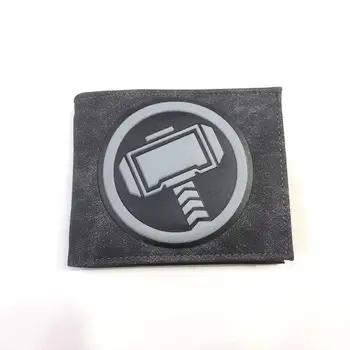 Super heroj Thor muškarci kratke Bi-fold novčanik ženski torbice crtani unisex ID / nositelj kreditne kartice