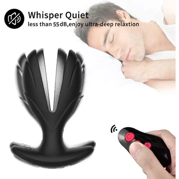 S vibrirajućim anal lumenom zidni utikač strujnog udara pulse vibrator masažu prostate muškarci daljinski upravljač sex machine igračke za odrasle osobe