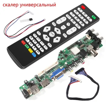 Aokin Universal Scaler Kit 3663 TV Controller Driver Board Digital Signal DVB-C DVB-T2 i DVB-T Universal LCD UPGRADE 3463A Croatian