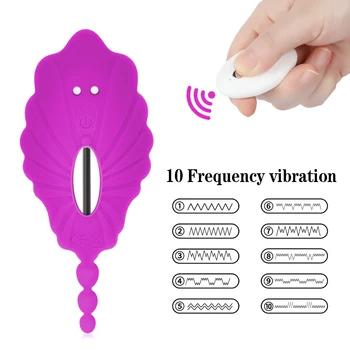 Nosivi leptir vibrator vibro gaćice seksi igračke za odrasle žene vaginu i klitoris anus jastuk daljinski ženski masturbator