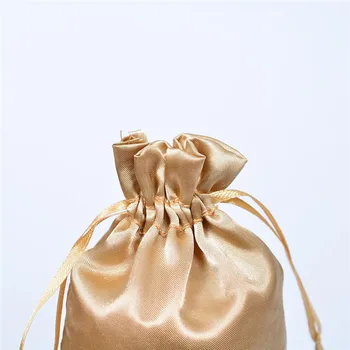 Običaj logo Saten Drawstring Bag Extensions odjeća putovanja pohranu Drawstring Christmas Bag pink 50PS