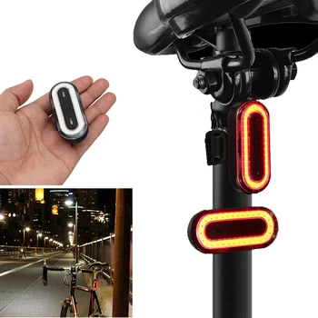 OUTERDO XANES STL03 100LM IPX8 Memory Bicycle Taillight 6 načina upozorenje LED USB punjenje 360 spin Bike fenjer pribor