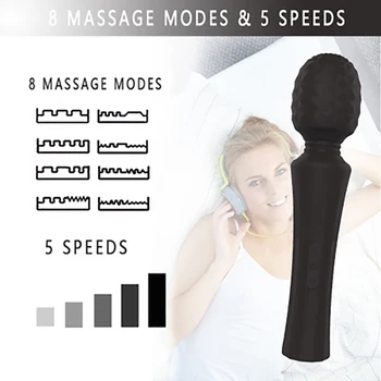 2020 novi AV masaža ženski silikonski vibrator paket, jaki šok vodootporan magnetski naboj stimulacija odrasle G-spot seks-igračku