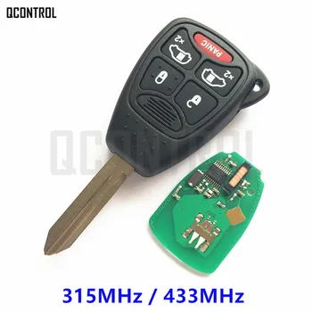 QCONTROL Car Key Vehicle Remote za Chrysler Town & Country Aspen 200 300 PT Cruiser Sebring Pacifica 315MHz/433MHz ID46 Chip