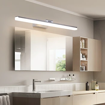 Moderna led zidna svjetiljka kupatilo ogledalo lampa kupaonica zidne svjetiljke svjetiljke akril 420/570 mm dužina make-up ogledalo svjetlo