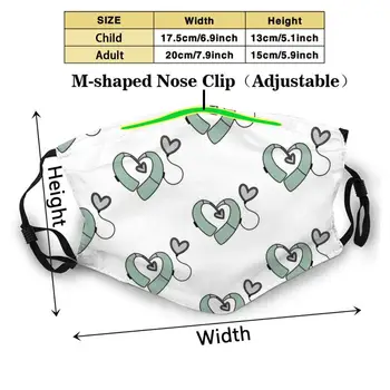 Zelena Umjetnu Implantat Srce Prašinu Ne Jednokratni Usta Maska Za Lice Pm2. 5 Filteri Za Djecu I Odrasle Отоскоп Аудиология Sluh