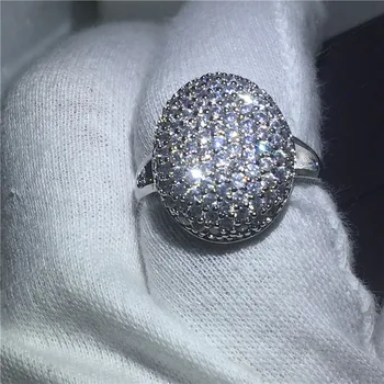 Bella prsten utrti instalacija AAAAA Cirkon je kamen cz zaručnički prsten zaručnički prsten za žene i muškarce 925 sterling silver nakit za vjenčanje