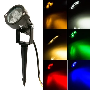 LED krajolik rasvjeta 3 W 9 W spoljna reflektori Spike Spotlight DC12V 110 220 Vrtna lampa IP65 RGB LED svjetlo travnjak
