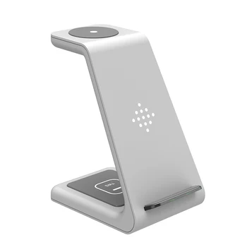 QI Desk Bežični Punjač za iPhone 8 9 10 11 XR Watch Airpods 3 u 1 bežično punjenje postaja priključne stanice telefonski postolje