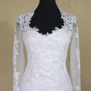 2019 New Beach Vestido De Noiva Sirena Long Sleeve Wedding Dresses Iluzija Lace Seksi Jeftine Čipke Vjenčanica