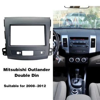 2 Din Car Fascia Trim Kit stereo in-dash za 2008 Mitsubishi Outlander Double Din Fascia Audio Fitting Adapter Facia Panel