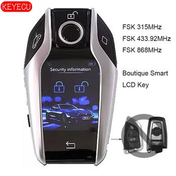 KEYECU Boutique Smart LCD Key 315MHz HUF5662,433.92 MHz HUF5767,868MHz 5WK49861 za BMW 3 5 7 F Series MKE/BDC/CAS4/CAS4+