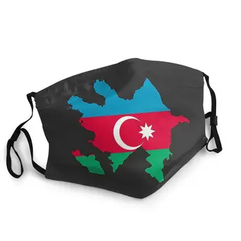 Zastava Kartica Azerbejdžana Maska Muška Jednokratnu Masku Za Lice Антипылевая Zaštita Maska Respirator