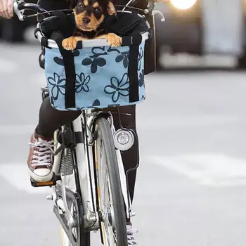 Sklopivi bicikl prednja košarica za Pet Cat Dog biciklistička košarica odvojiva prednja MTB biciklu košarica torba za nošenje bicikala pribor