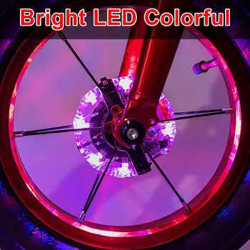 LED za Bicikle Hub Lights for Kids USB-Punjive Dazzle color wheel Children Balance Slide Car vodootporan ukrasna svjetlo