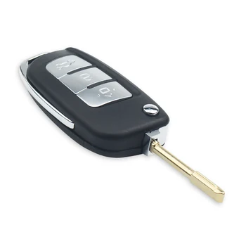 Dandkey modificirani 3 tipke 433 Mhz flip daljinski upravljač ključ FO21 za Ford Focus Max S Fiesta 2013 Car Fob Case 4D60 4D63 čip