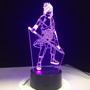 LED Night Light Naruto Cartoon kids Kakashi Sasuke Sakura je japanska manga anime Prijateljstvo senzorska svjetiljka svjetlo noći 3D lampa