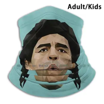 Diego Maradona Low Poly Art Custom Design For Child Adult Mask Filter Washable Face Mask Diego Maradona Lowpoly Vectorart The