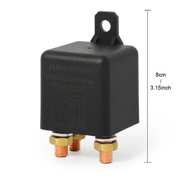 EHDIS Automobilski Motor Car Relay 24V 12V 250A Continuous Waterproof Normally ON/OFF Switch Control Device Socket 5 Pin Terminals