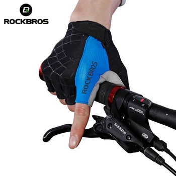 ROCKBROS Biciklizam rukavice pola prsta šok-dokaz izdržljivog prozračni MTB cestovni bicikl rukavice Muškarci Žene sportski bicikl oprema