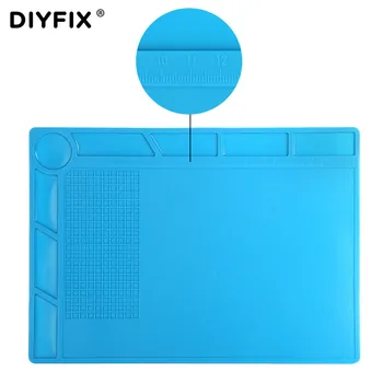 DIYFIX ESD toplinska izolacija Silikonska lemljenje stol Pad telefon PC računalo BGA popravak mat sa vijkom lokacija platforme održavanje