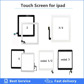 Za ipad 2 3 4 5 Digitizer Touch Screen Panel 9,7-inčni zaslon osjetljiv na dodir digitalizator za ipad mini 1 2 3 7,9