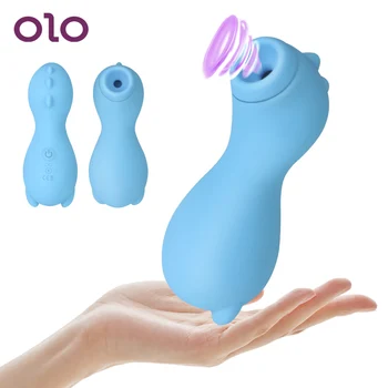 OLO7 brzine vibracioni oralni seks sisanje bradavica vibrator seks igračke za žene Silikon klitoris dojenče stimulans ženski masturbator
