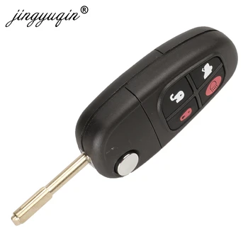 Jingyuqin 4 gumba flip 2002-2008 433 Mhz 4D60 čip za daljinsko upravljanje zamjena ključ vozila za Jaguar X-Type S-Type 1999-2009 XJ XJR