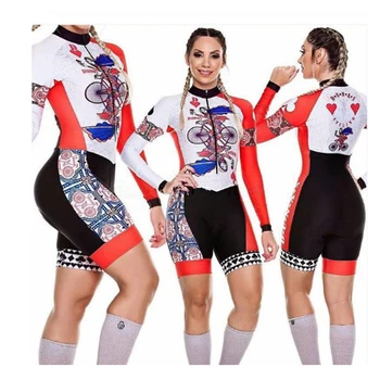 2020 ženski Triatlon dugi rukav Biciklizam Dres komplet skinsuit Maillot Ropa Ciclismo bicikl Dres biciklistička odjeća Go pro kombinezon