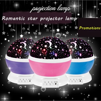 LED Star Light Mini Projector Ball Night Lights Moonlight lampe za kreativne dječje sobe Star Projector lampe ili baterija USB
