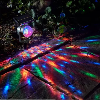 Solarna navedena u akciju lampa vela svjetlo Репроектора okrenite šarene svjetlo za podno osvjetljenje travnjak za vrt dom dekor dvorišta
