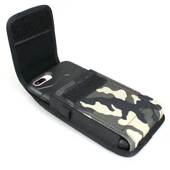 Vertikalni najlon torbica-futrola torbica za telefon sa omčom za remen za iPhone 6/6s/7/8 - 4.7 inču (odgovara s tankim kućištem na) - maskirne