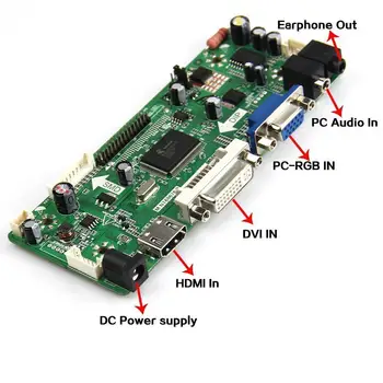 Kit za B140XW01 V9 Board Controller kit 1366X768 VGA HDMI DVI Audio LVDS 40pin Panel 14